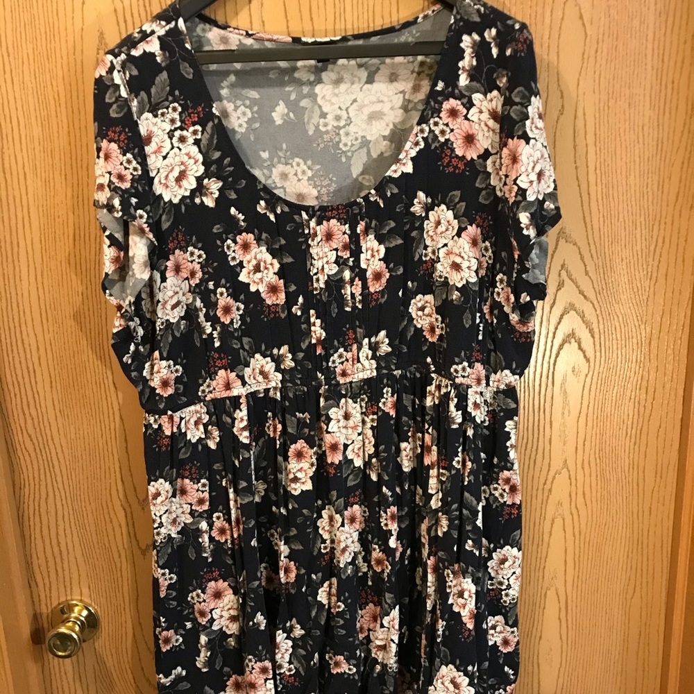 Navy floral dress from torrid
